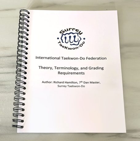 Cover of Taekwon-Do Grading & Theory Handbook By Richard Hamilton, 7th Dan Master, Surrey Taekwon-Do
